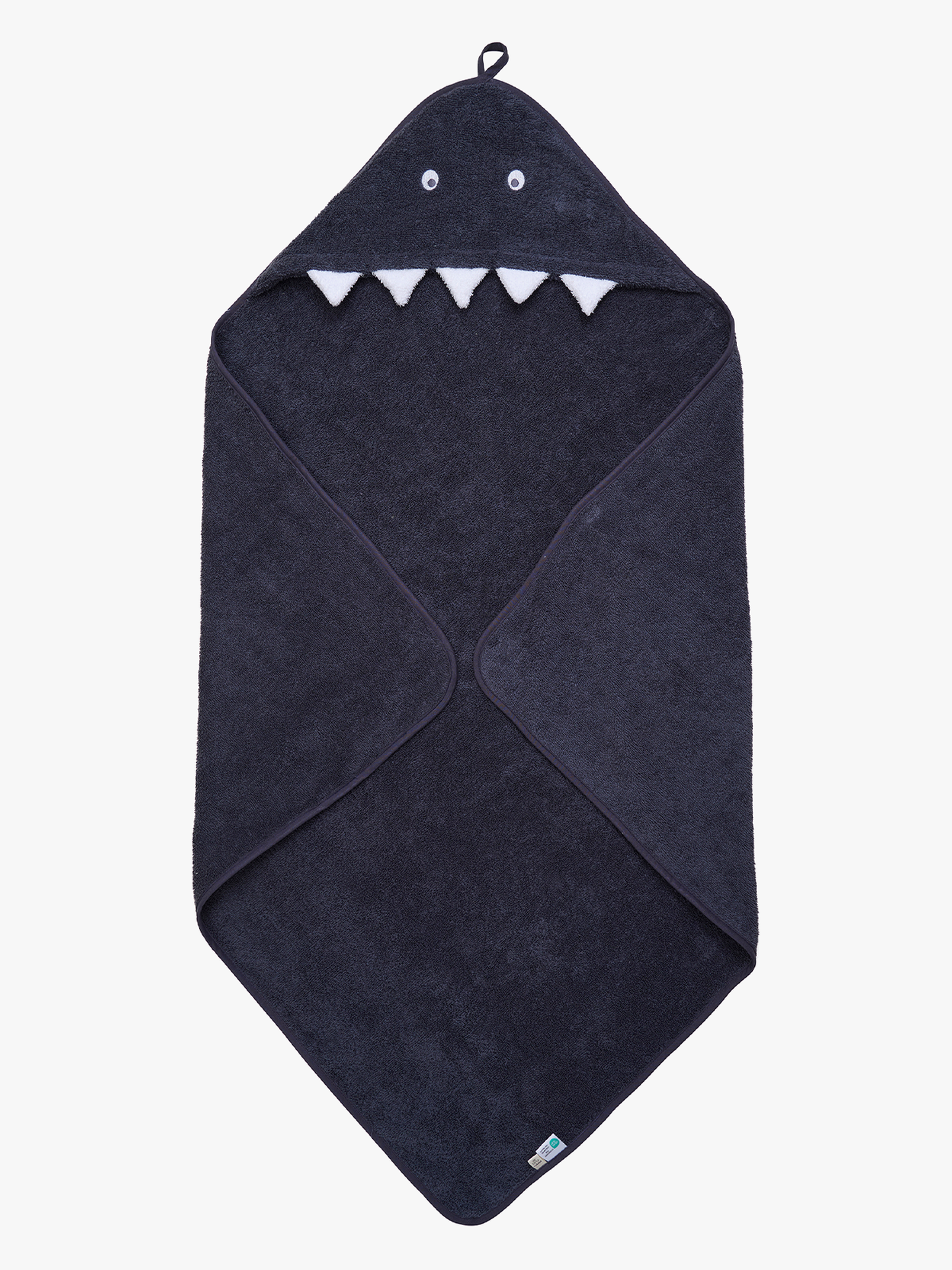 Pippi Hooded baby towel Grå