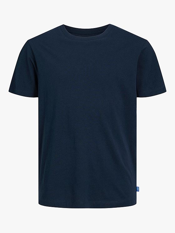 Jack and Jones Junior Organic Basic Tee O-Neck Jnr Navy Blazer