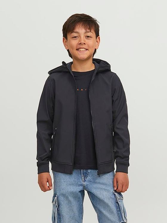 Jack and Jones Junior Basic Softshell Hood Junior Black