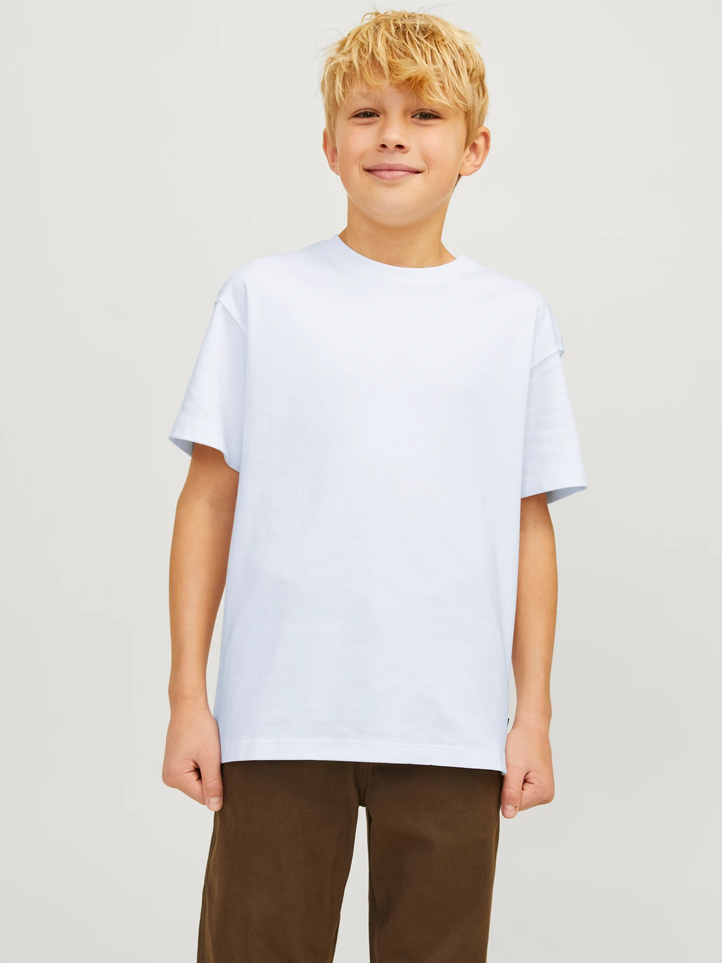Jack and Jones Junior Urban Edge Tee Short Sleeve O-Neck Junior White