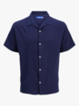Jack and Jones Junior Luke Crinkle Shirt Junior Ocean Cavern