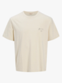 Jack and Jones Junior Almeria World Tee Crew Neck Junior Antique White