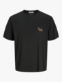 Jack and Jones Junior Hydra Cutout Tee Crew Neck Junior Black