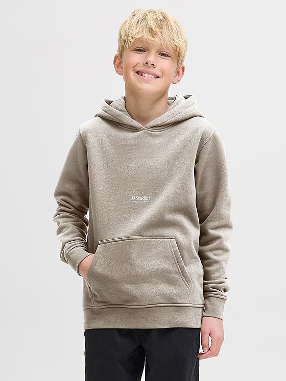 Jack and Jones Junior Soho Sweat Hood Jnr Moonbeam