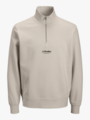 Jack and Jones Junior Soho Sweat Quarter Zip Moonbeam