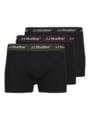 Jack and Jones Junior Soho Solid Trunks 3 Pack Junior Black