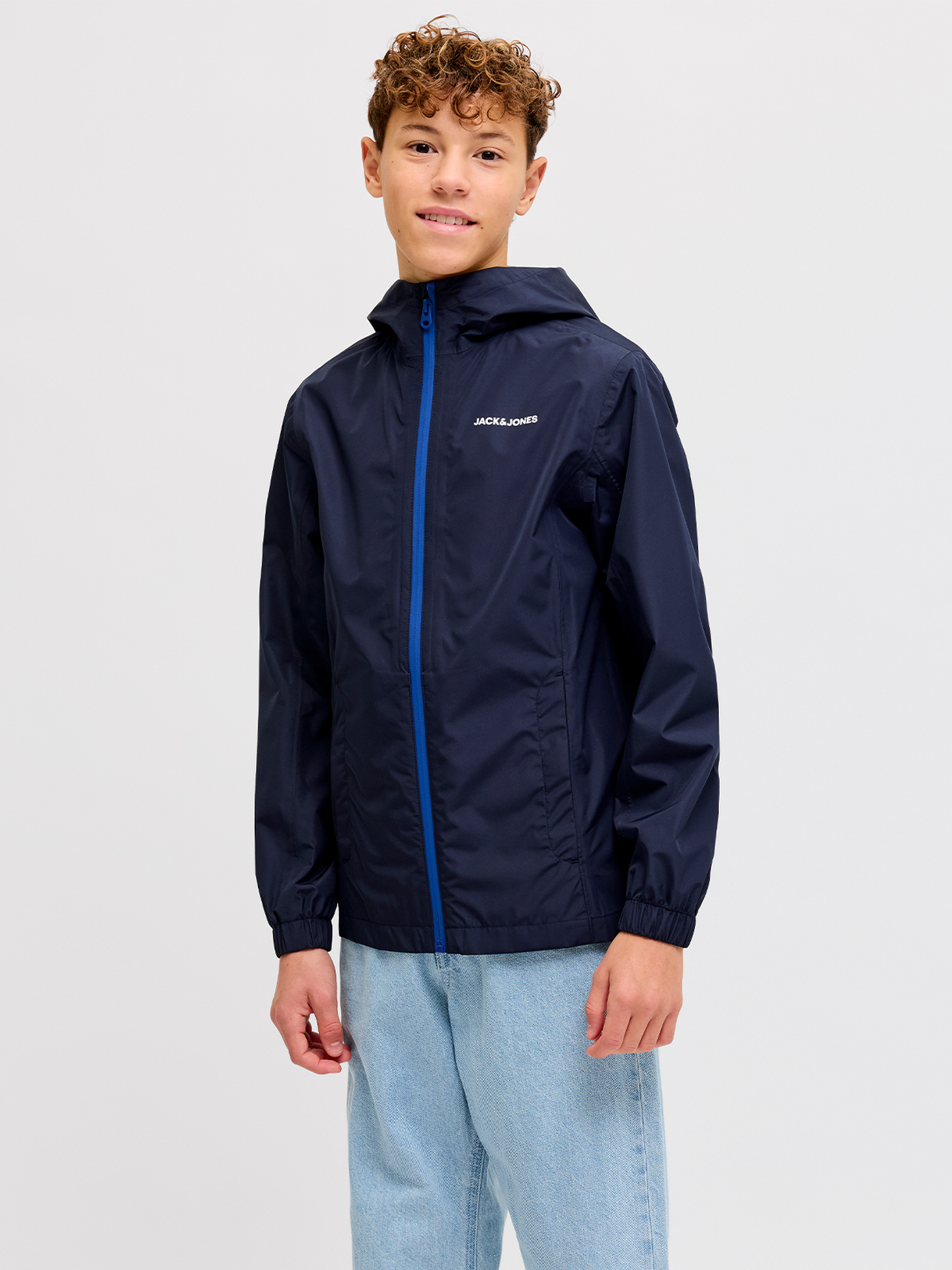 Jack and Jones Junior Junior Flynn Rain Jacket Blue / Navy Blazer