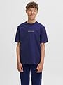 Jack and Jones Junior Norrebro Tee Short Sleeve Junior Ocean Cavern