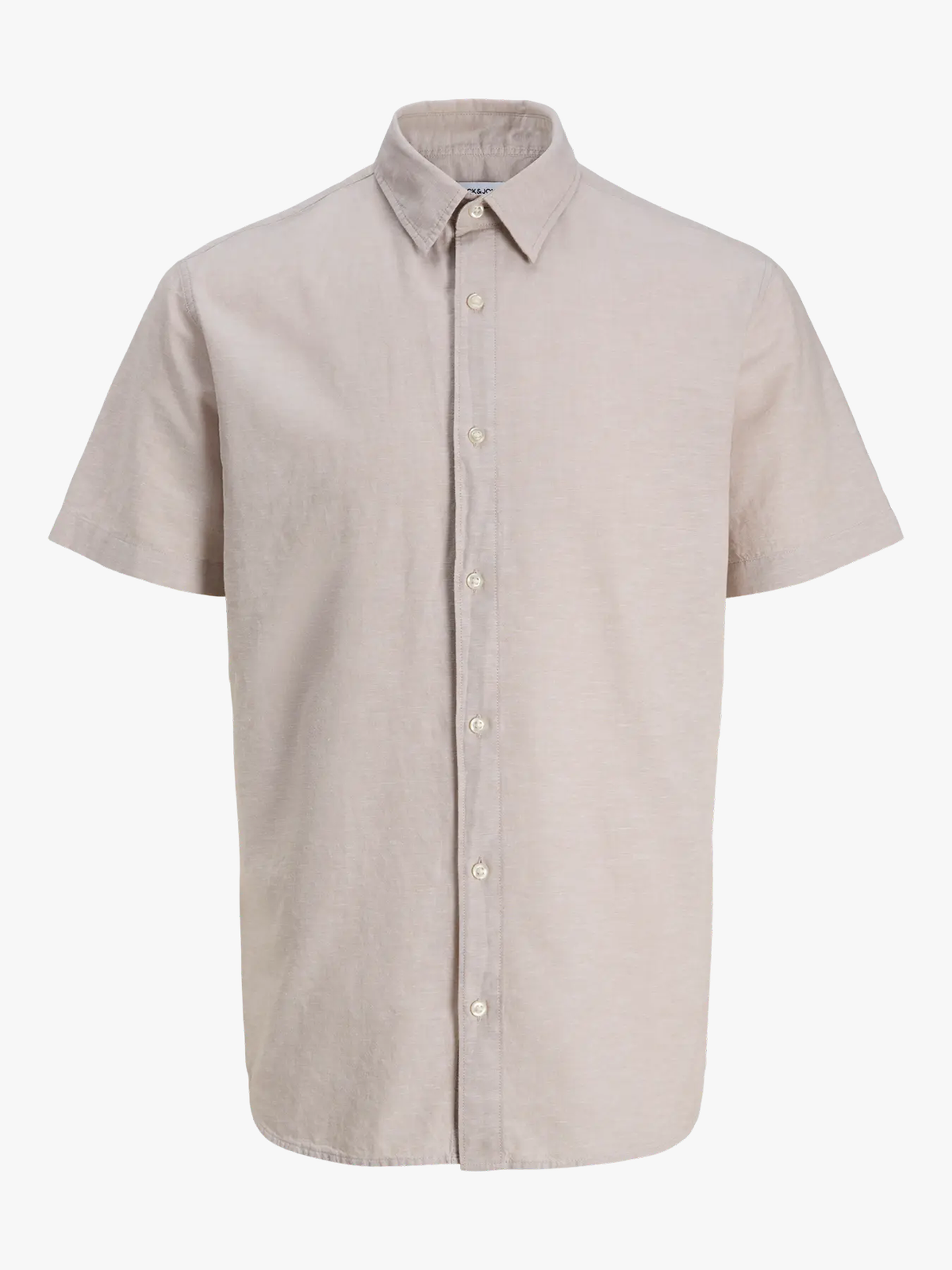 Jack and Jones Junior Breeze Linen Blend Shirt Short Sleeve Junior String