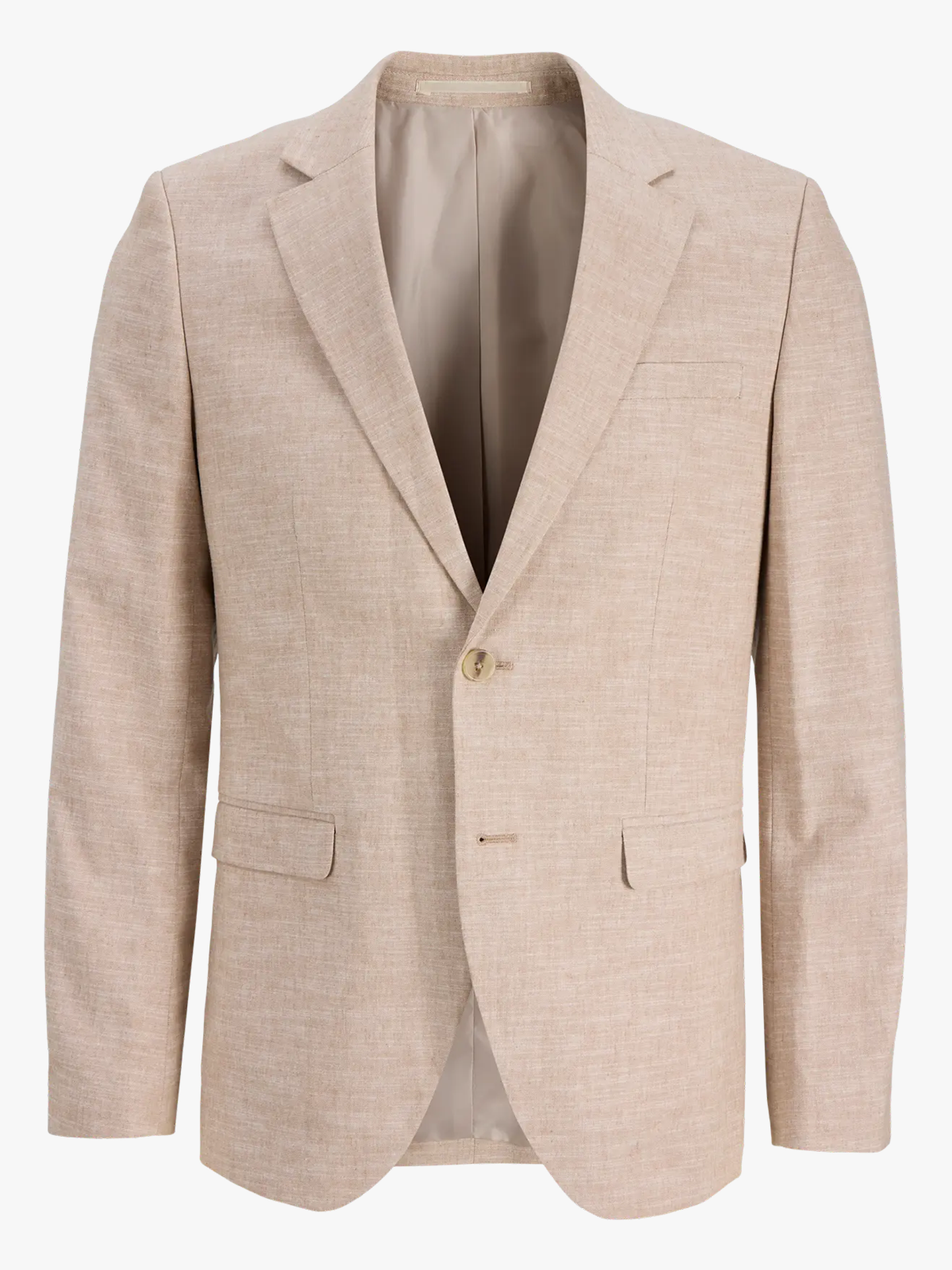 Jack and Jones Riviera Linen Blazer Slim Fit Beige