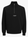 Jack and Jones Soho Sweat Quarter Zip Black