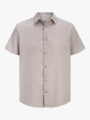 Jack and Jones Summer Linen Blend Shirt Short Sleeve String