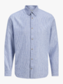 Jack and Jones Summer Linen Blend Shirt Long Sleeve Infinity Stripes