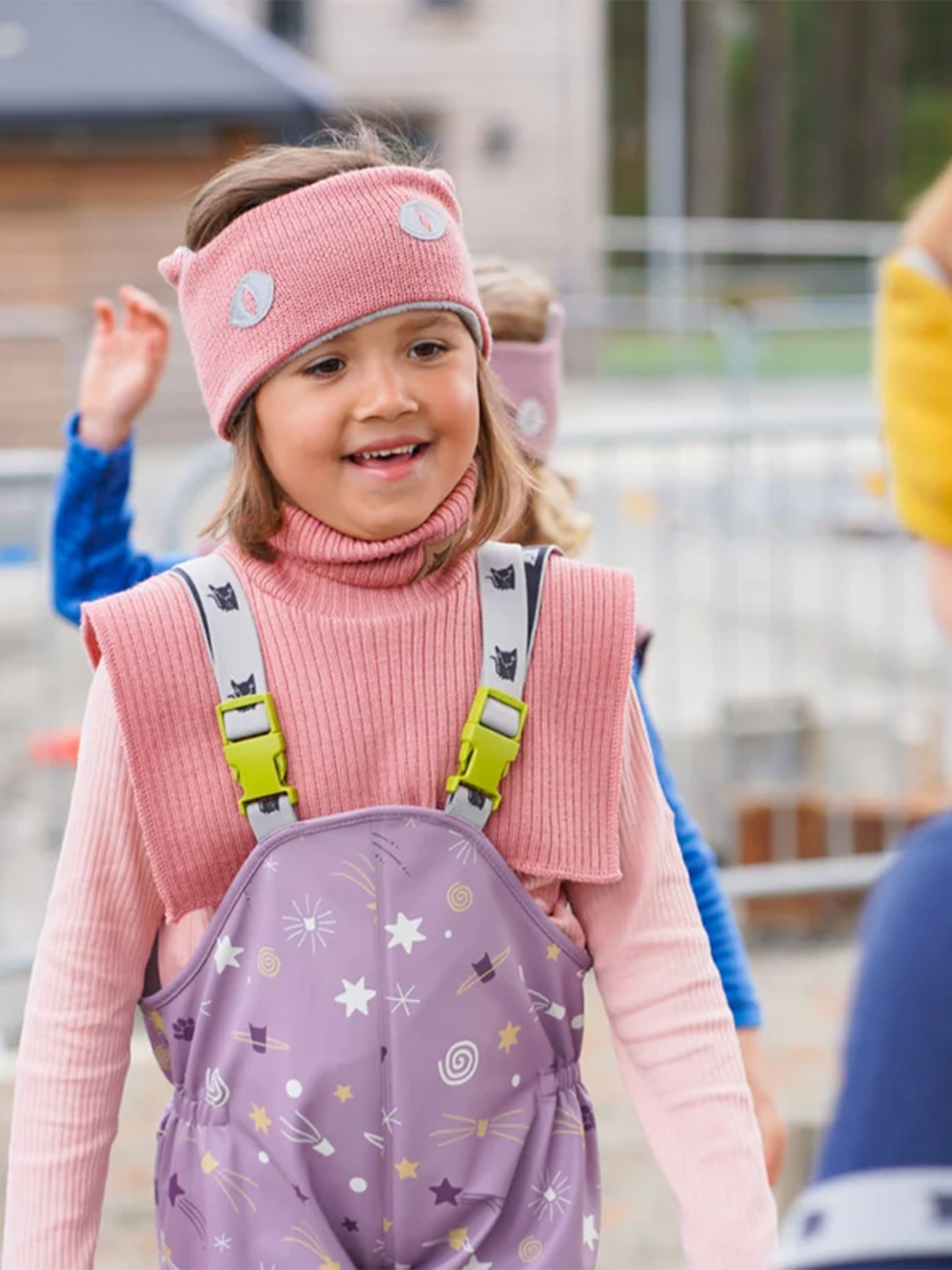 Kattnakken Hals i Merinoull Tander Rose