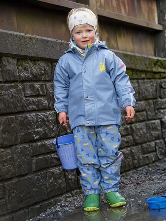 Kattnakken Regnsett Plask Mjuk Blå