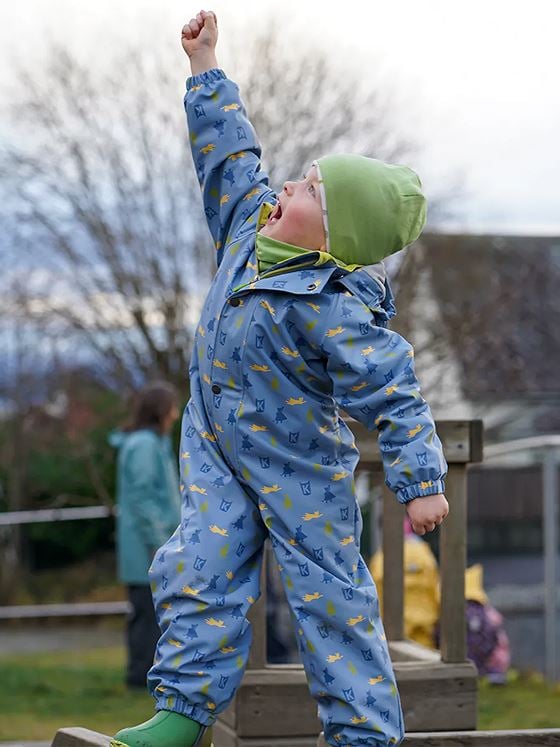 Kattnakken Heilårsregndress Hagl Mjuk Blå
