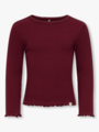 Kids Only Trinny Long Sleeve Oneck Top Cabernet