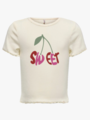 Kids Only Trinny Life Short Sleeve O-Neck Aop Top Junior Tofu Cherri