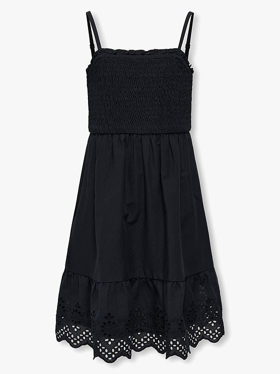 Kids Only Lou Life Embroidery Smock Dress Woven Black