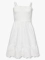 Kids Only Lou Life Embroidery Smock Dress Woven Cloud Dancer