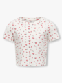 Kids Only Bella Life Aop Short Sleeve Top Juniors High Risk Red White Background
