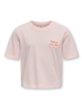 Kids Only Rex Short Sleeve Print Top Junior Mauve Chalk