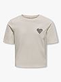 Kids Only Rex Leo Heart Short Sleeve Top Junior Pumice Stone