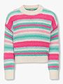 Kids Only Alyssa Life Long Sleeve Stripe O-Neck Knit Birch
