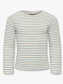Kids Only Maude Stripe Long Sleeve O-Neck Top Junior Birch / Arona