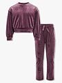 Kids Only Rebel Velvet O-Neck Sweat Set Winetasting
