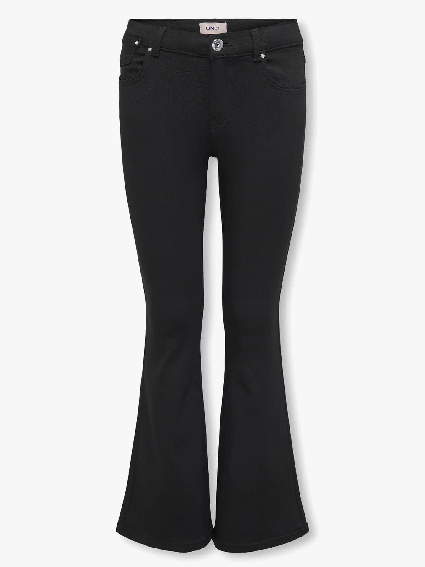 Kids Only Jackson Mid Flared 4Ever Black Denim Black Denim