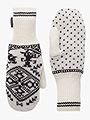 Kari Traa Saga Knit Mittens Off White