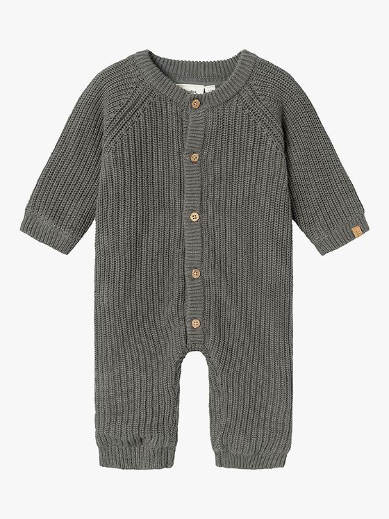 Lil- Atelier Nalo Loose Knit Suit Pad Pewter