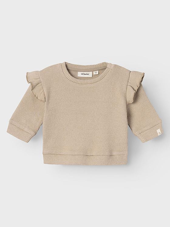 Lil- Atelier Sophia Long Sleeve Top Travertine
