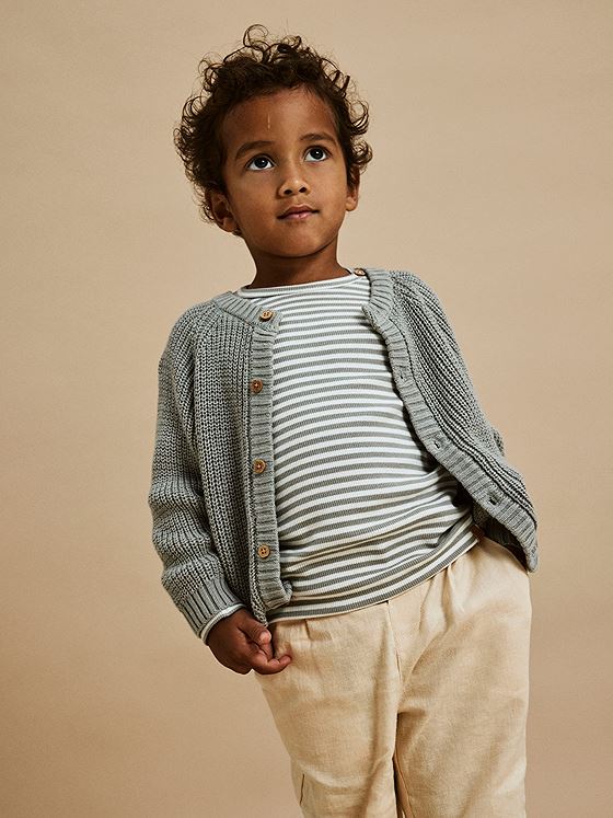 Lil- Atelier Emlen Lin Long Sleeve Knit Limestone