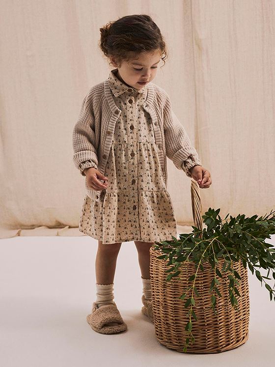 Lil- Atelier Lacy Long Sleeve Loose Dress Sheer Bliss