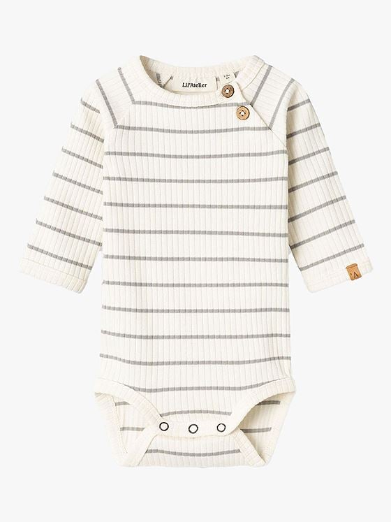 Lil- Atelier Kail Long Sleeve Slim Body Coconut Milk
