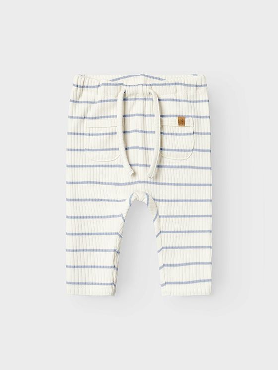 Lil- Atelier Kail Reg Pant Coconut Milk / Zen Blue