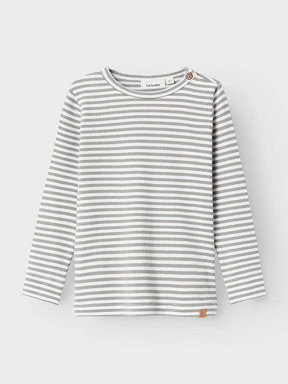 Lil- Atelier Gago Kre Long Sleeve Slim Top Limestone