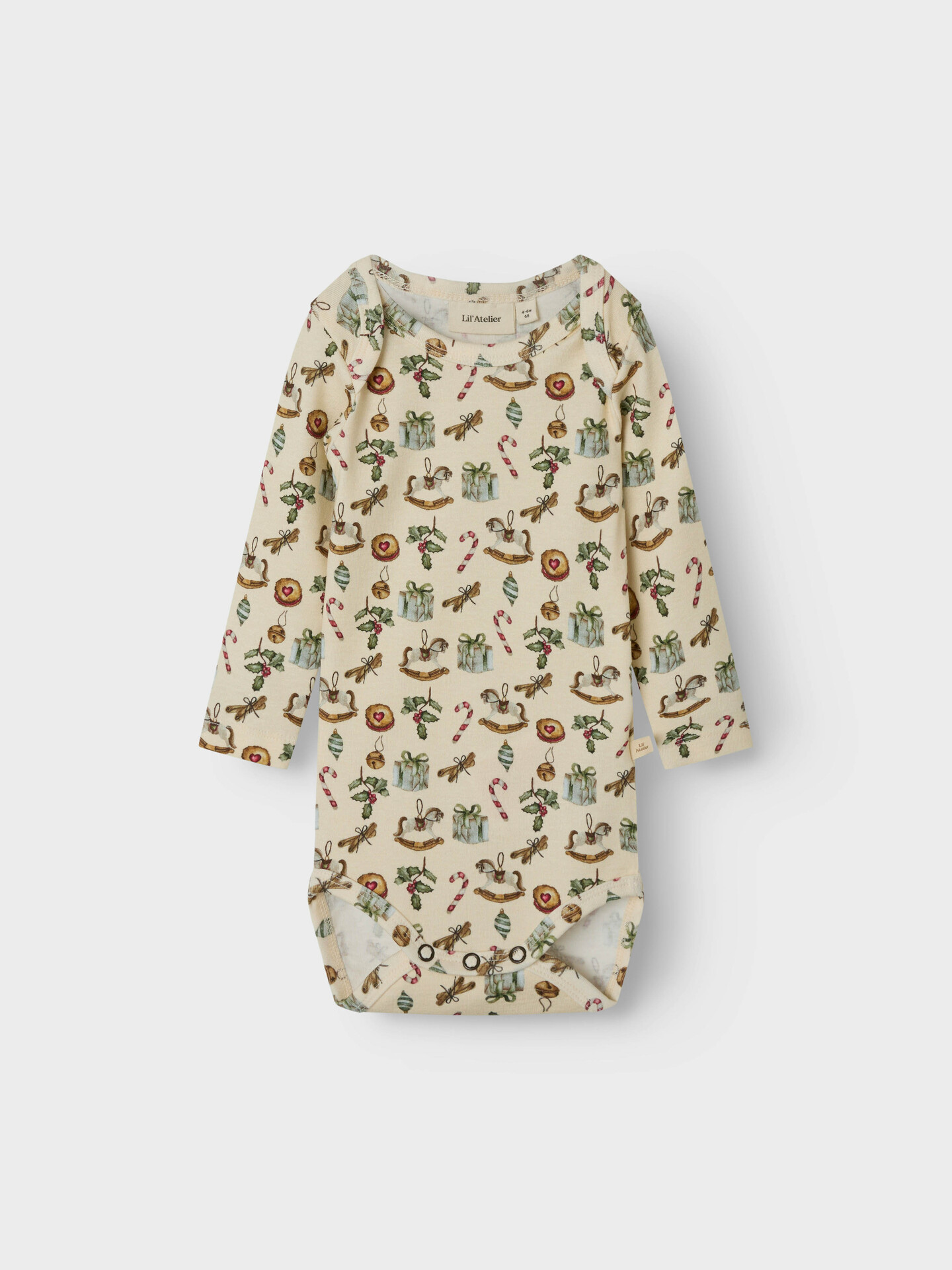 Lil- Atelier Gio Long Sleeve Slim Body Turtledove