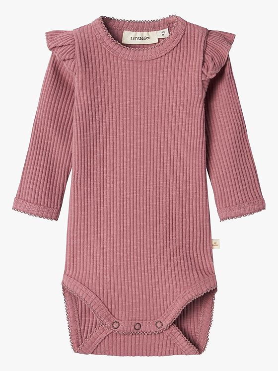 Lil- Atelier Raja Sao Long Sleeve Slim Body Nostalgia Rose