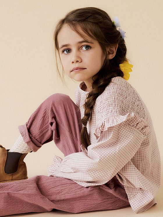 Lil- Atelier Trika Long Sleeve Loose Shirt Nostalgia Rose