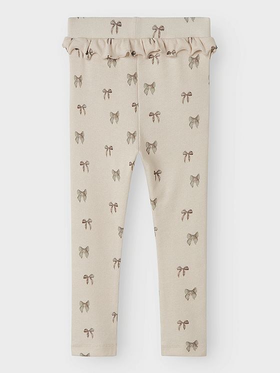 Lil- Atelier Gavo Efi Slim Legging Silver Peony
