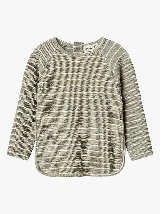 Lil- Atelier Fredo Long Sleeve UV Swim Top Forest Fog