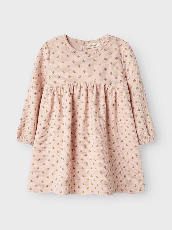 Lil- Atelier Desma Long Sleeve Dress Peach Whip