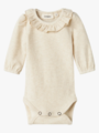 Lil- Atelier Darla Long Sleeve Slim Body Turtledove MELANGE