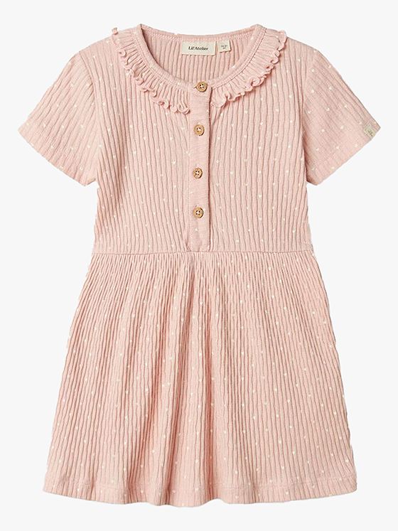 Lil- Atelier Fiducia Short Sleeve Dress Peach Whip