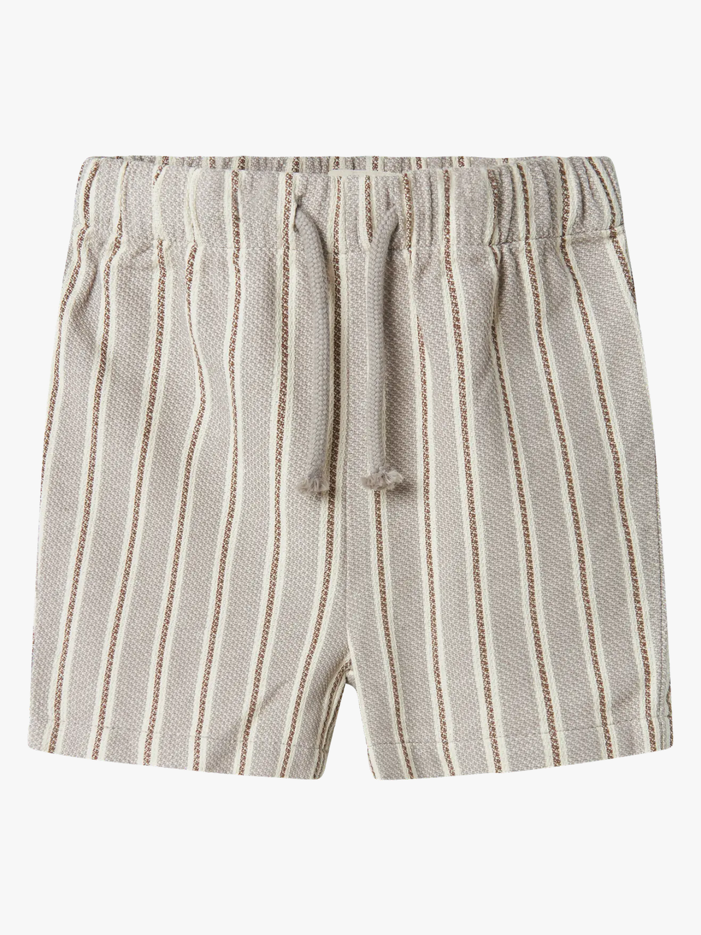 Lil- Atelier Frede Stripe Loose Shorts Mourning Dove