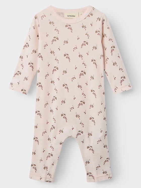 Lil- Atelier Noel Nia Wool Long Sleeve Slim Suit Morganite BERRY