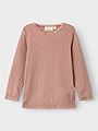 Lil- Atelier Noel Nab Wool Long Sleeve Slim Top Roebuck